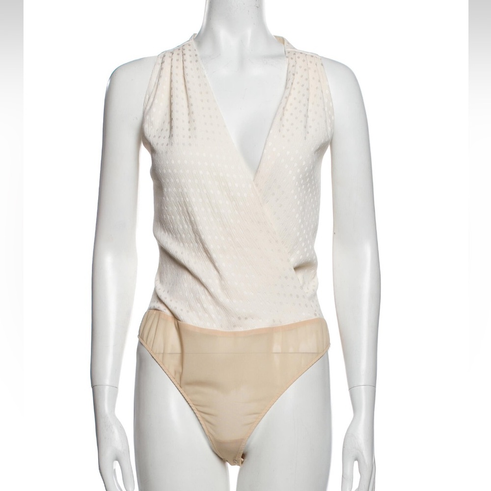 Escada Silk Cowl Neck Bodysuit